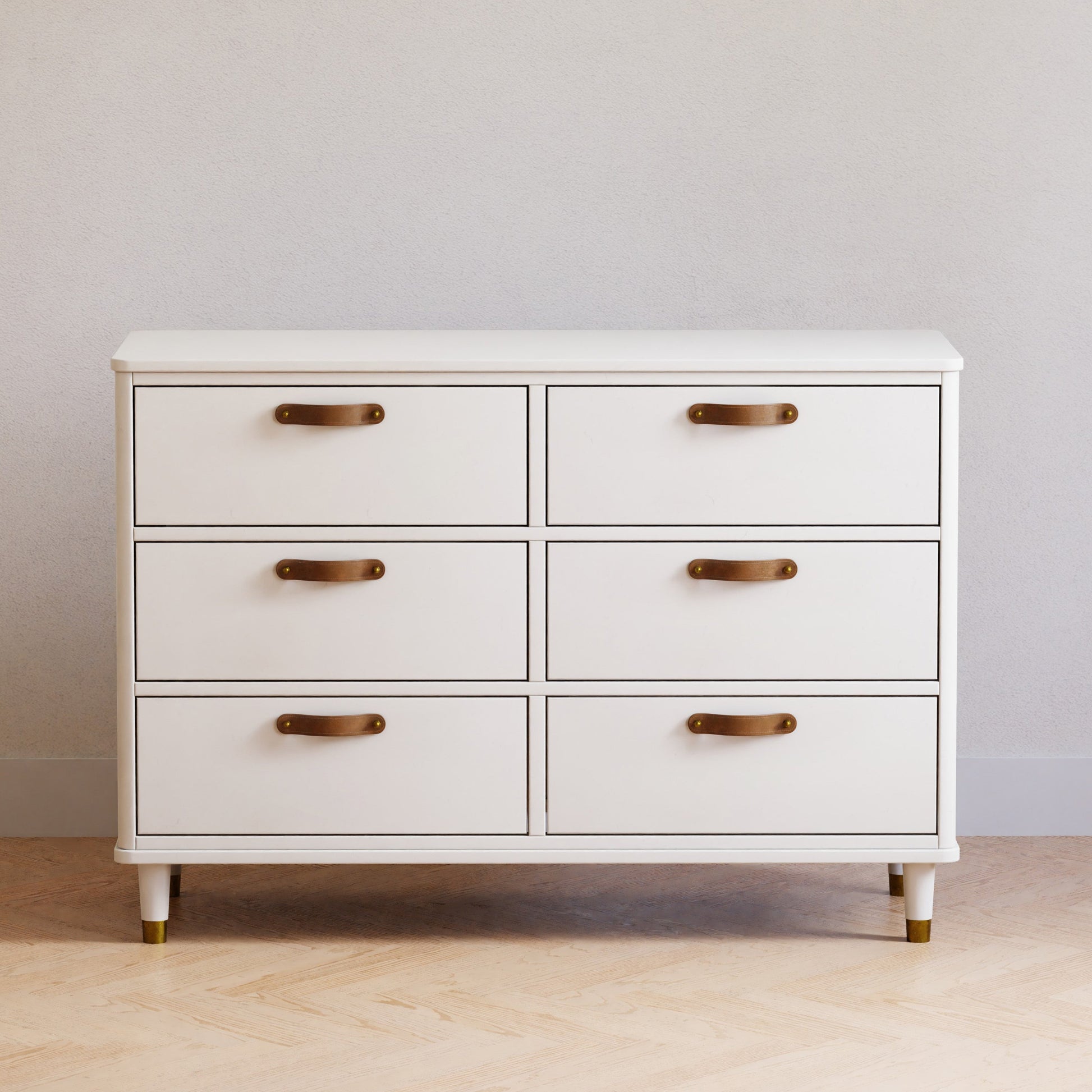 B14316RW,Tanner 6-Drawer Dresser in Warm White