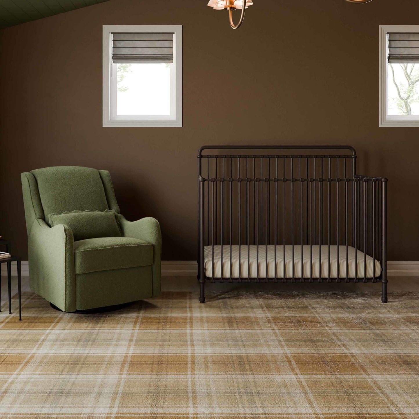 B15301UR,Winston 4-in-1 Convertible Crib in Vintage Iron