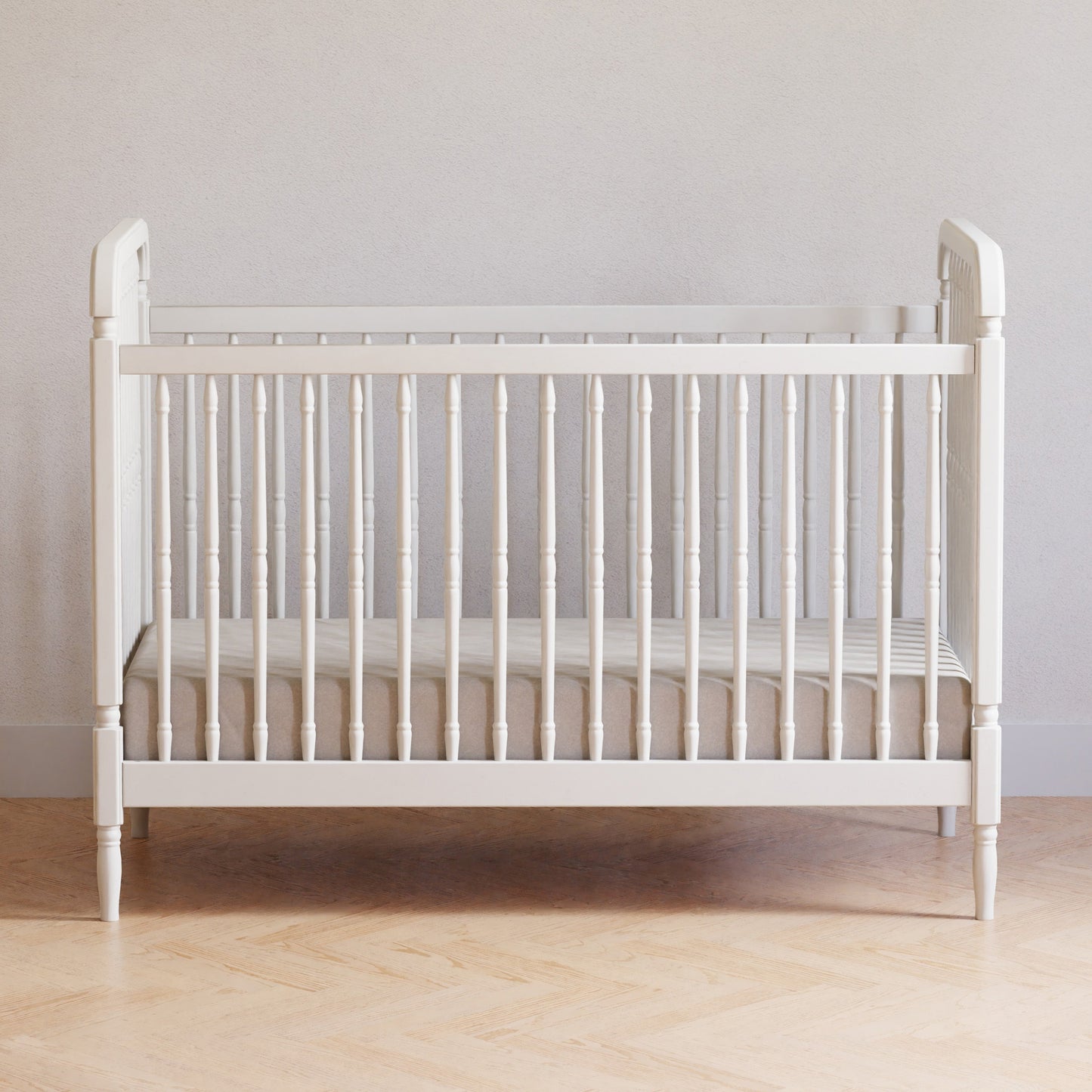 M7101RW,Liberty 3-in-1 Convertible Spindle Crib w/Toddler Bed Conversion Kit in Warm White