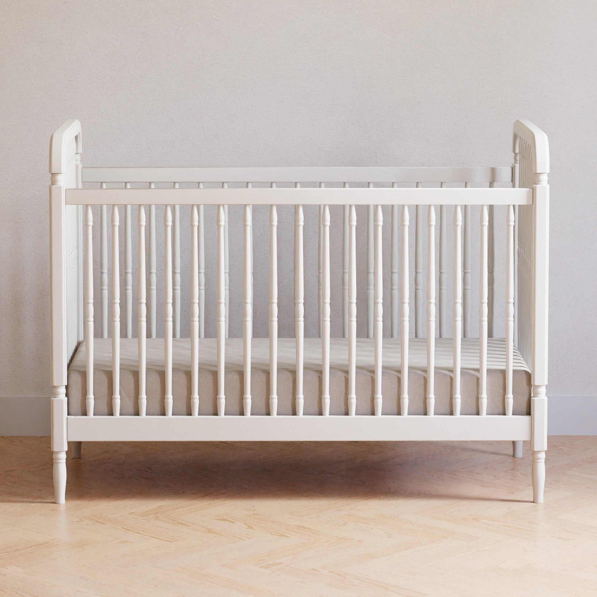 M7101RW,Liberty 3-in-1 Convertible Spindle Crib w/Toddler Bed Conversion Kit in Warm White