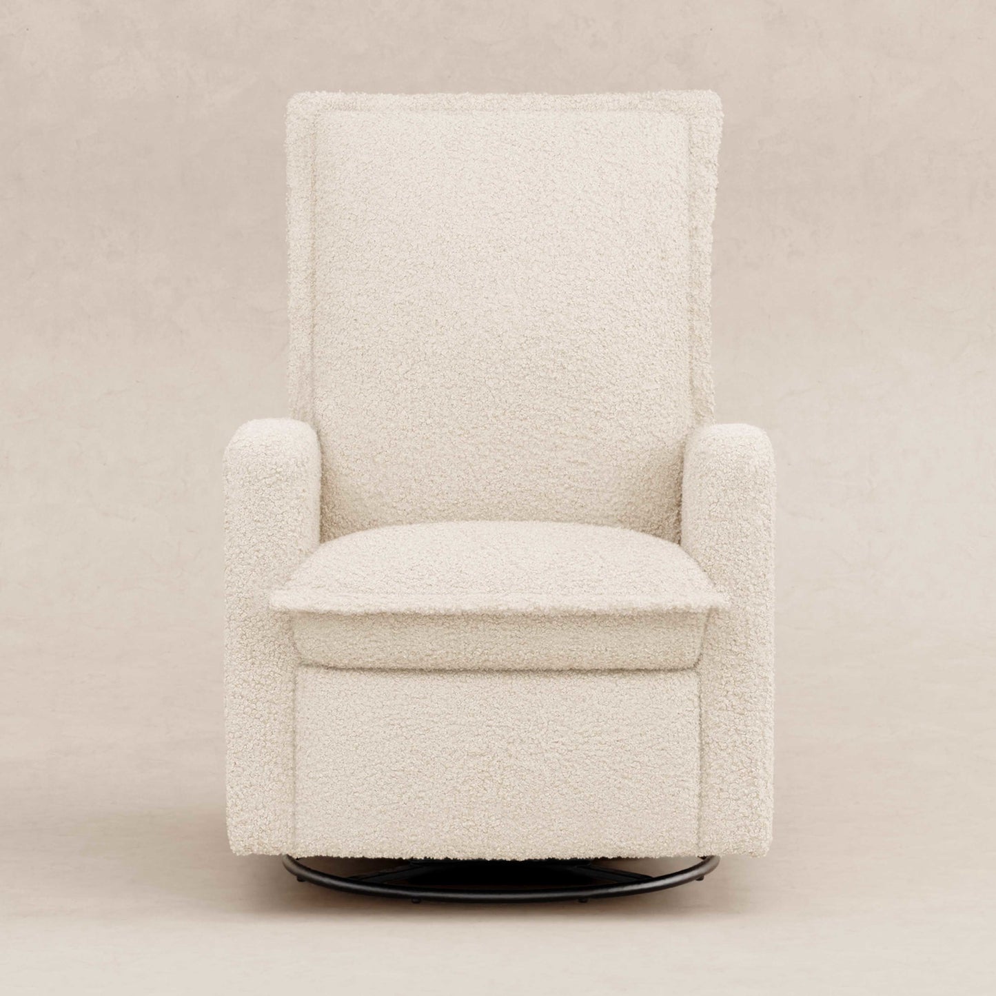 M20977AT,Cali Flange Gliding Swivel Recliner in Almond Teddy Loop