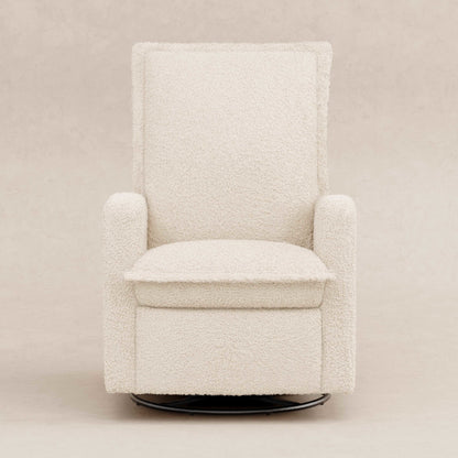 M20977AT,Cali Flange Gliding Swivel Recliner in Almond Teddy Loop