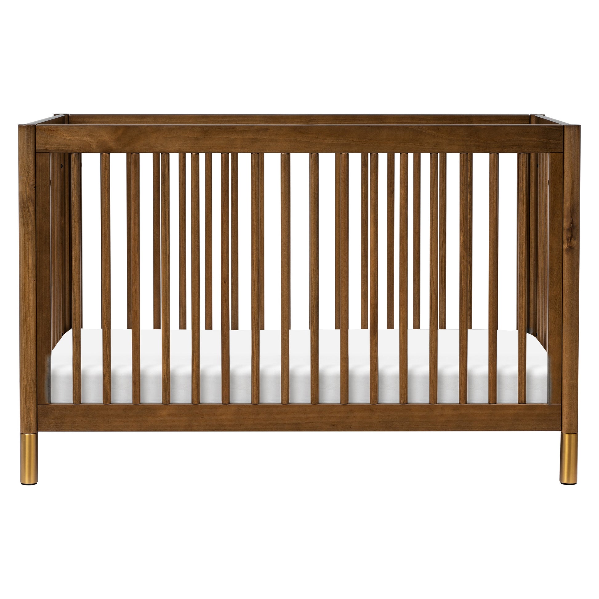 M12901NLGLD,Gelato 4-in-1 Convertible Crib w/Toddler Conversion Kit in Natural Walnut Gold Ft