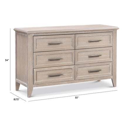 B14416SDB,Beckett 6-Drawer Dresser in Sandbar