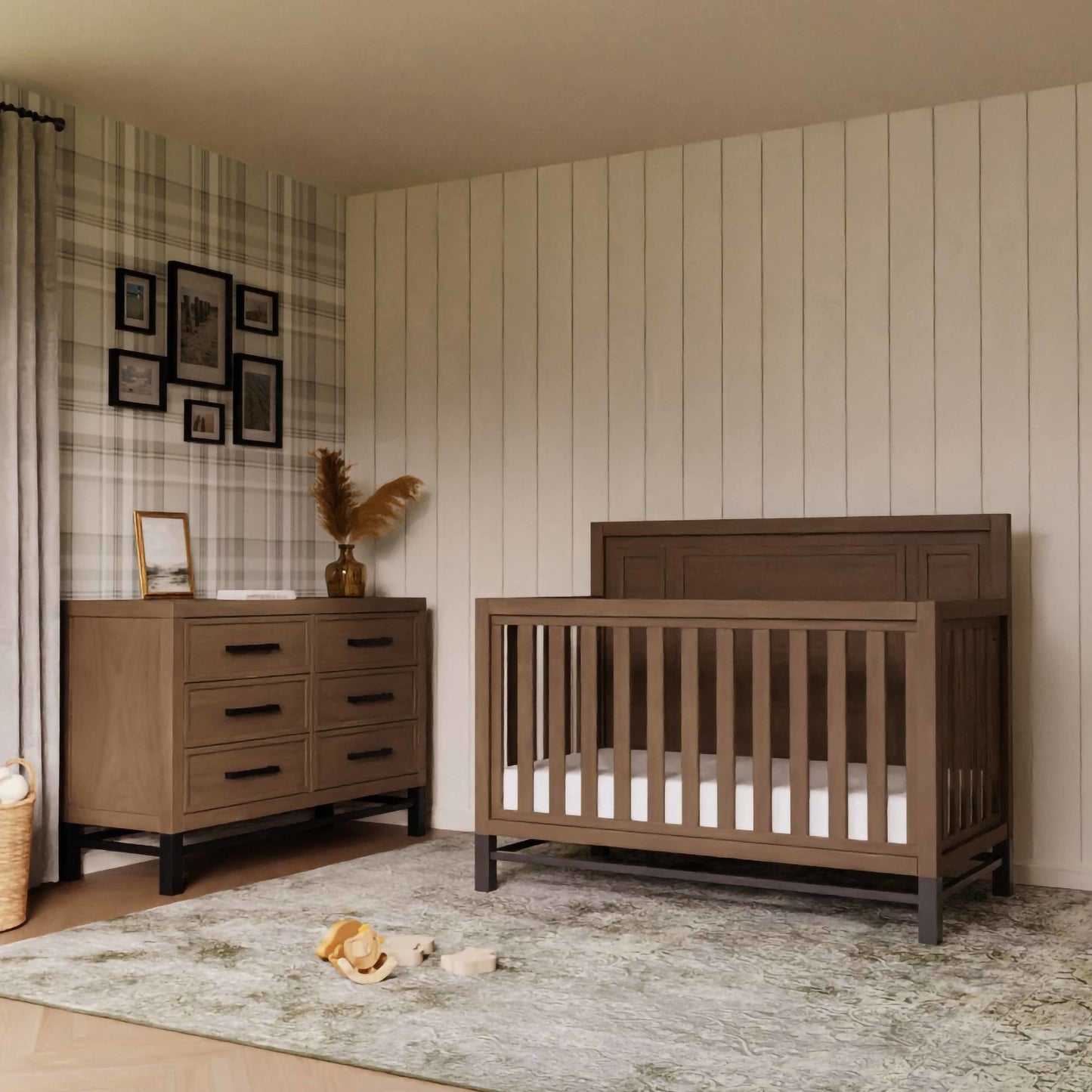 B25816DF,Newbern 6-Drawer Assembled Dresser in Driftwood