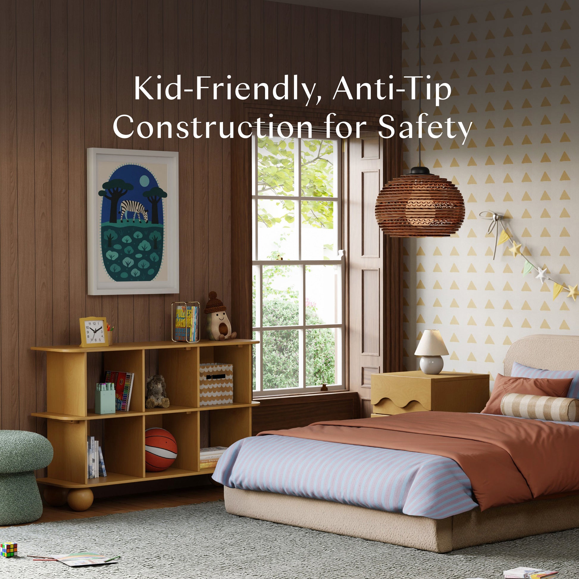 M31811HY,Crosby Open Bookcase in Honey