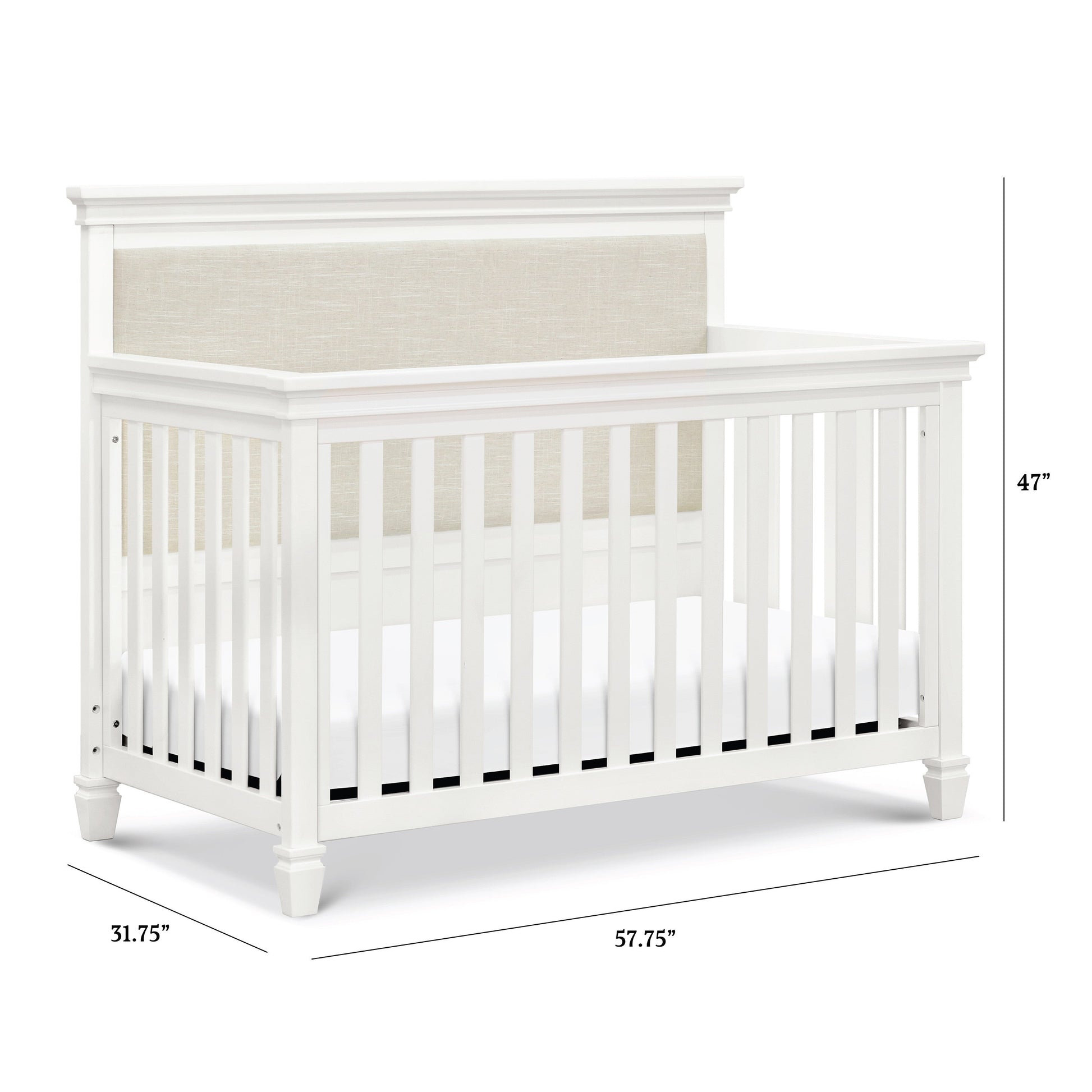 M15801RW,Darlington 4-in-1 Convertible Crib in Warm White