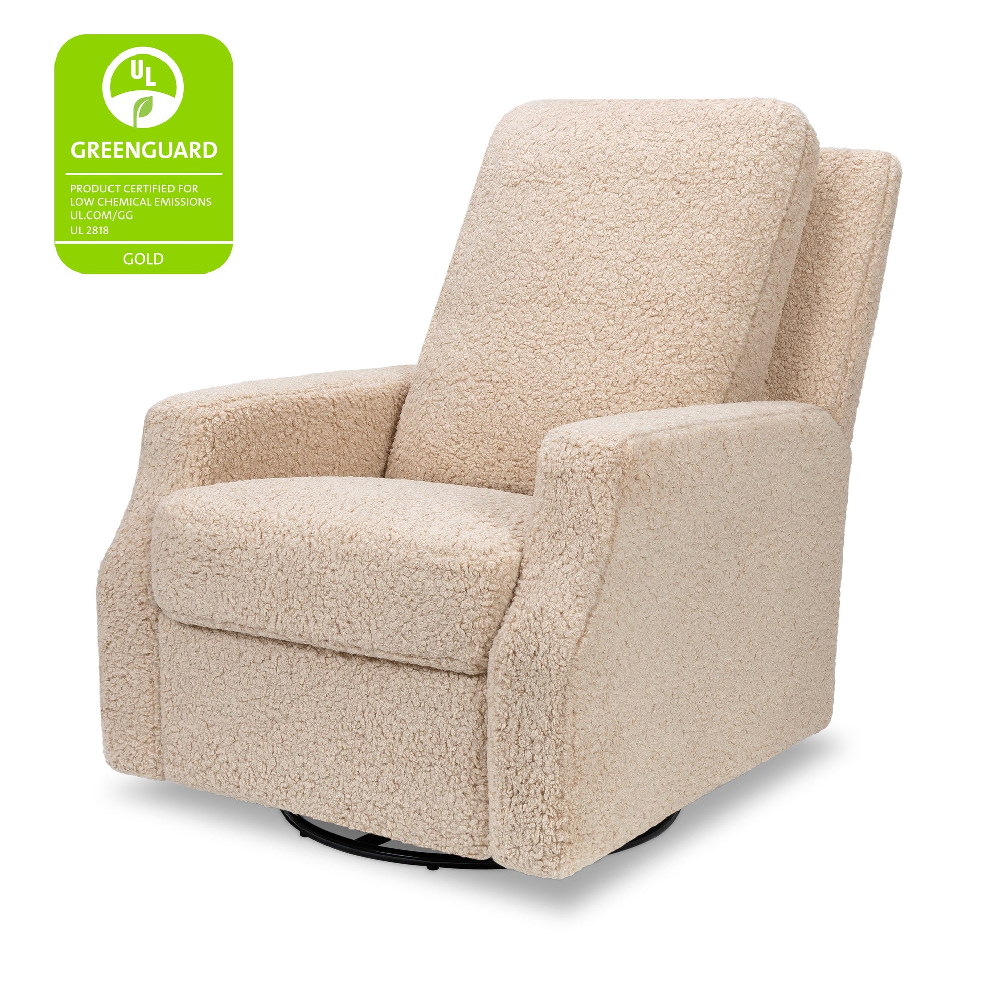 M22287CSG,Crewe Recliner and Swivel Glider in Chai Shearling