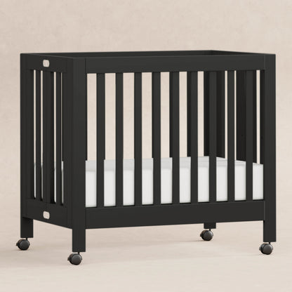 M6698B,Origami Mini Crib in Black Finish
