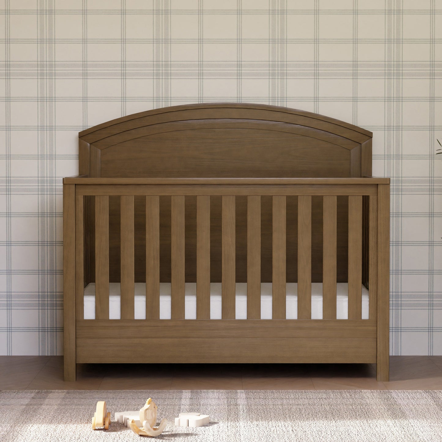 B26401LDF,Hemsted 4-in-1 Convertible Crib in Walnut Driftwood