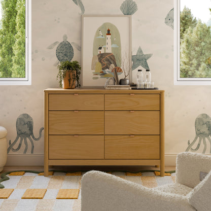 M25616HY,Bondi 6-Drawer Assembled Dresser in Honey