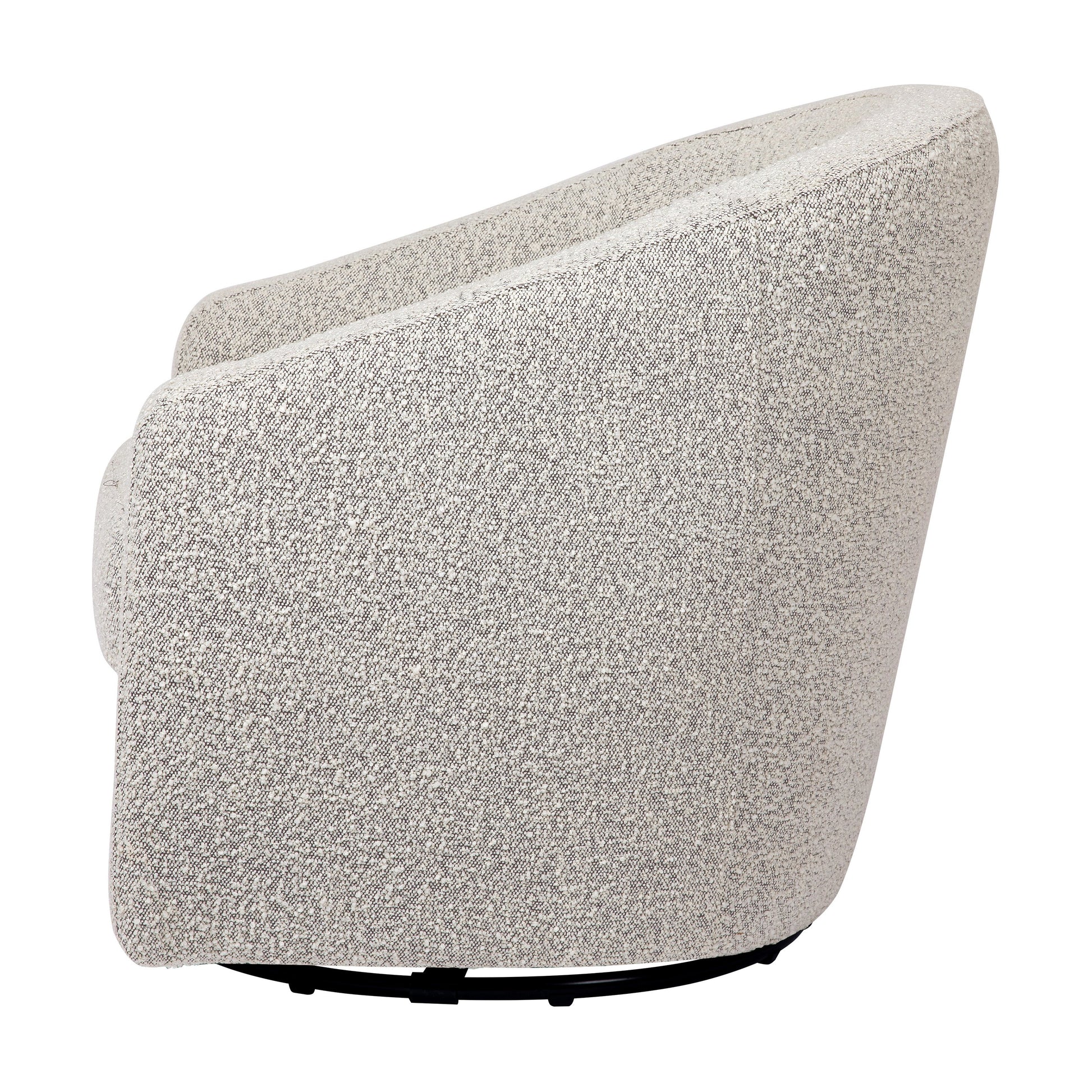 M5887BWB,Madison Swivel Glider in Black White Boucle