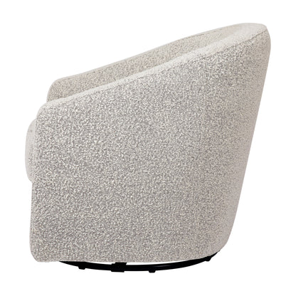 M5887BWB,Madison Swivel Glider in Black White Boucle