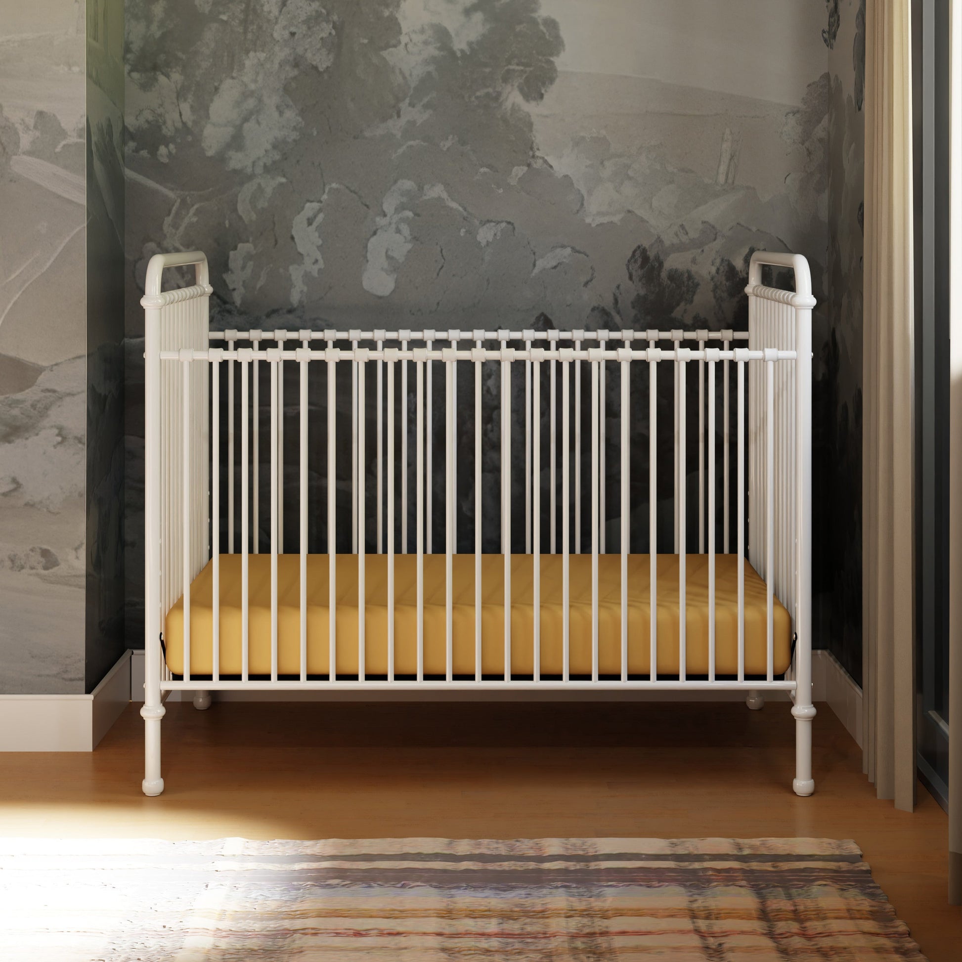 B15501WX,Abigail 3-in-1 Convertible Crib in Washed White