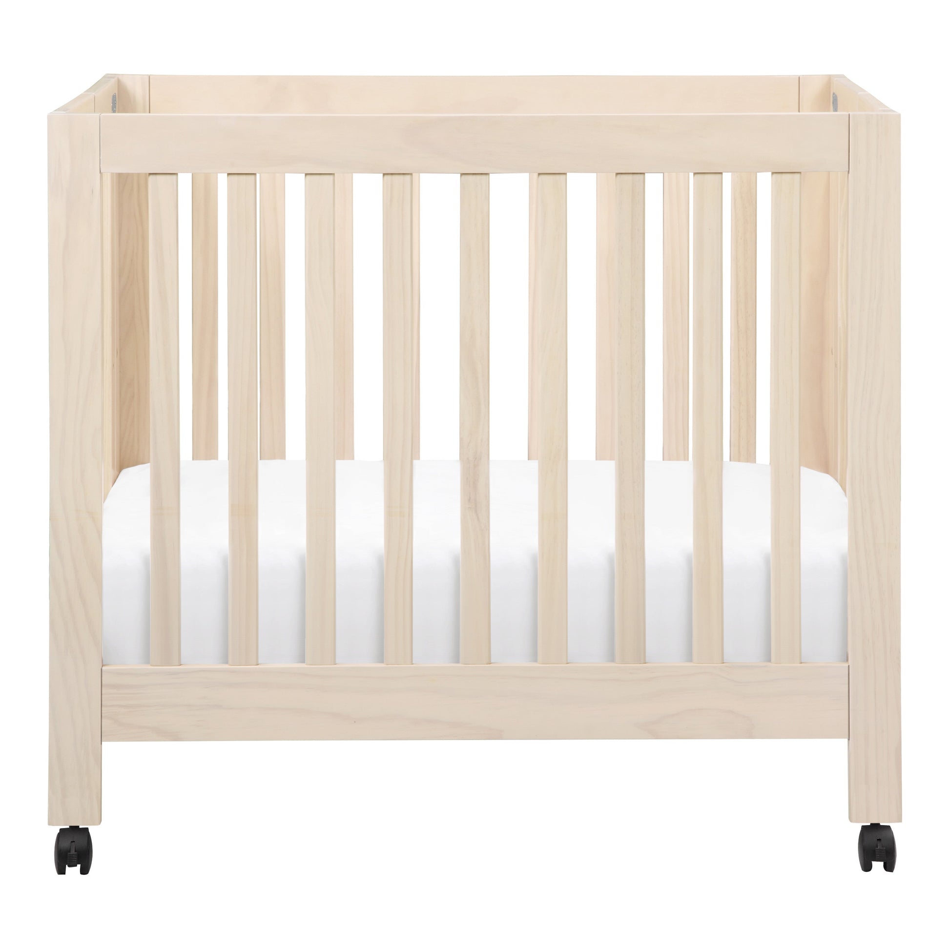 M6698NX,Origami Mini Crib in Washed Natural