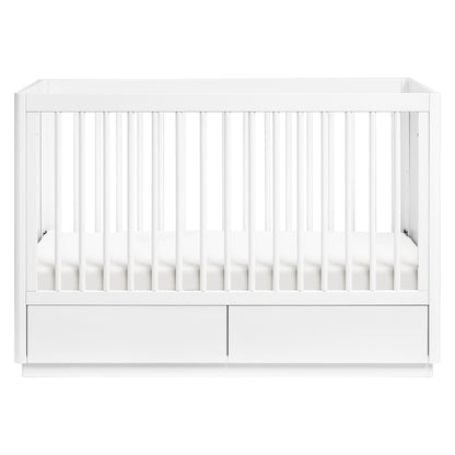 M21601W,Bento 3-in-1 Convertible Storage Crib w/Toddler Bed Conversion Kit in White