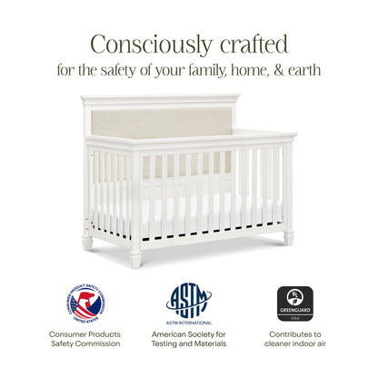 M15801RW,Darlington 4-in-1 Convertible Crib in Warm White