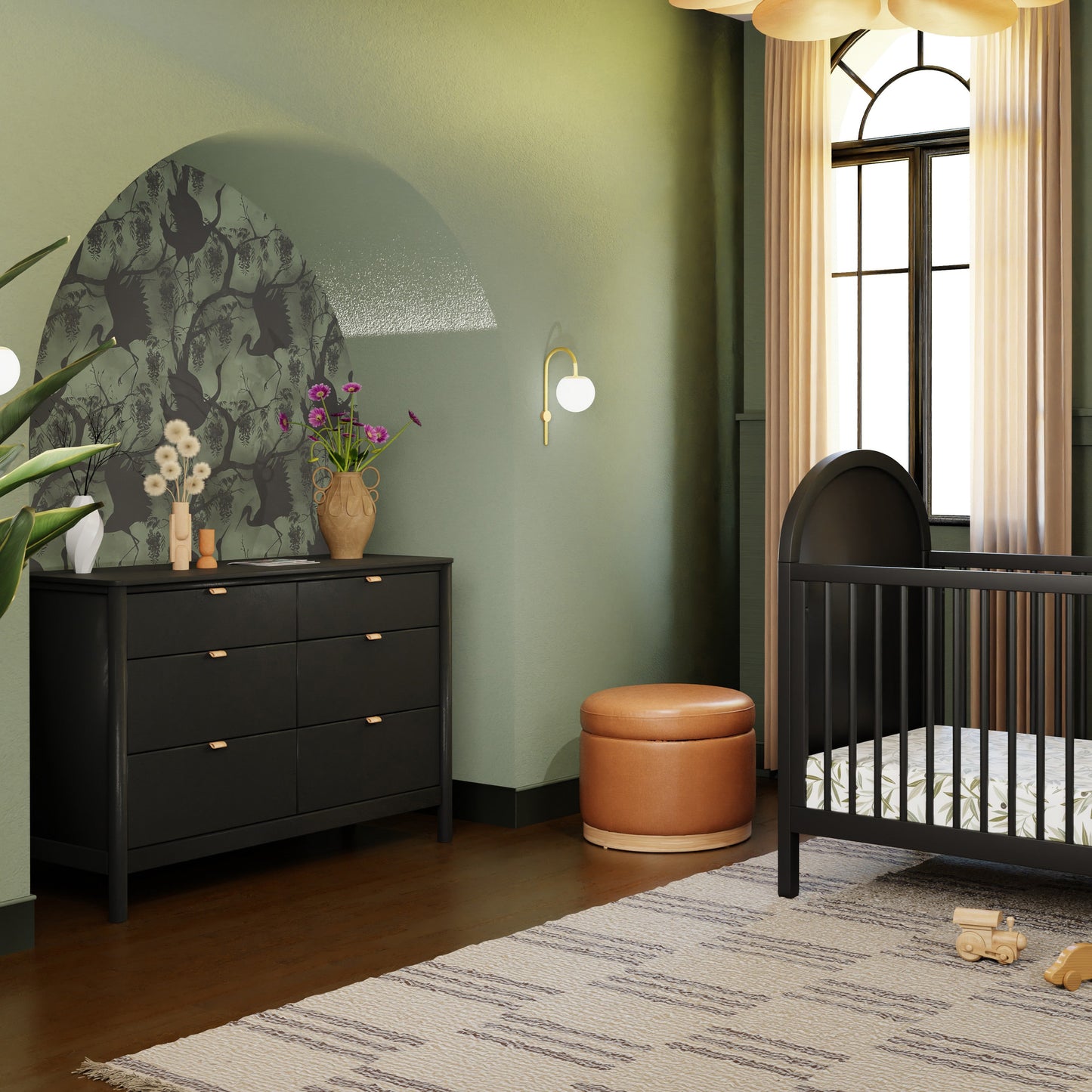 M25616B,Bondi 6-Drawer Assembled Dresser in Black