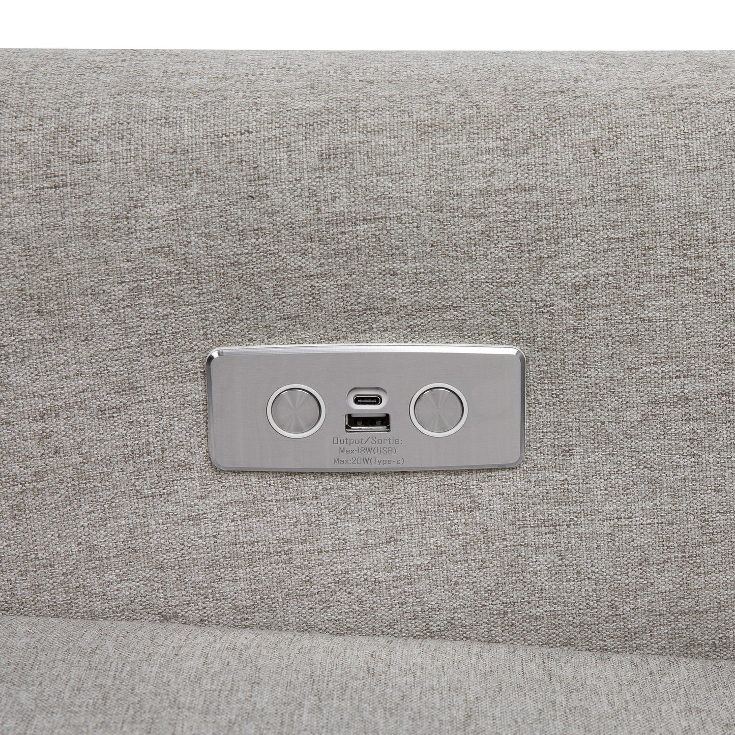 M11288PGEW,Kiwi Glider Recliner w/ Electronic Control and USB in Performance Grey Eco-Weave
