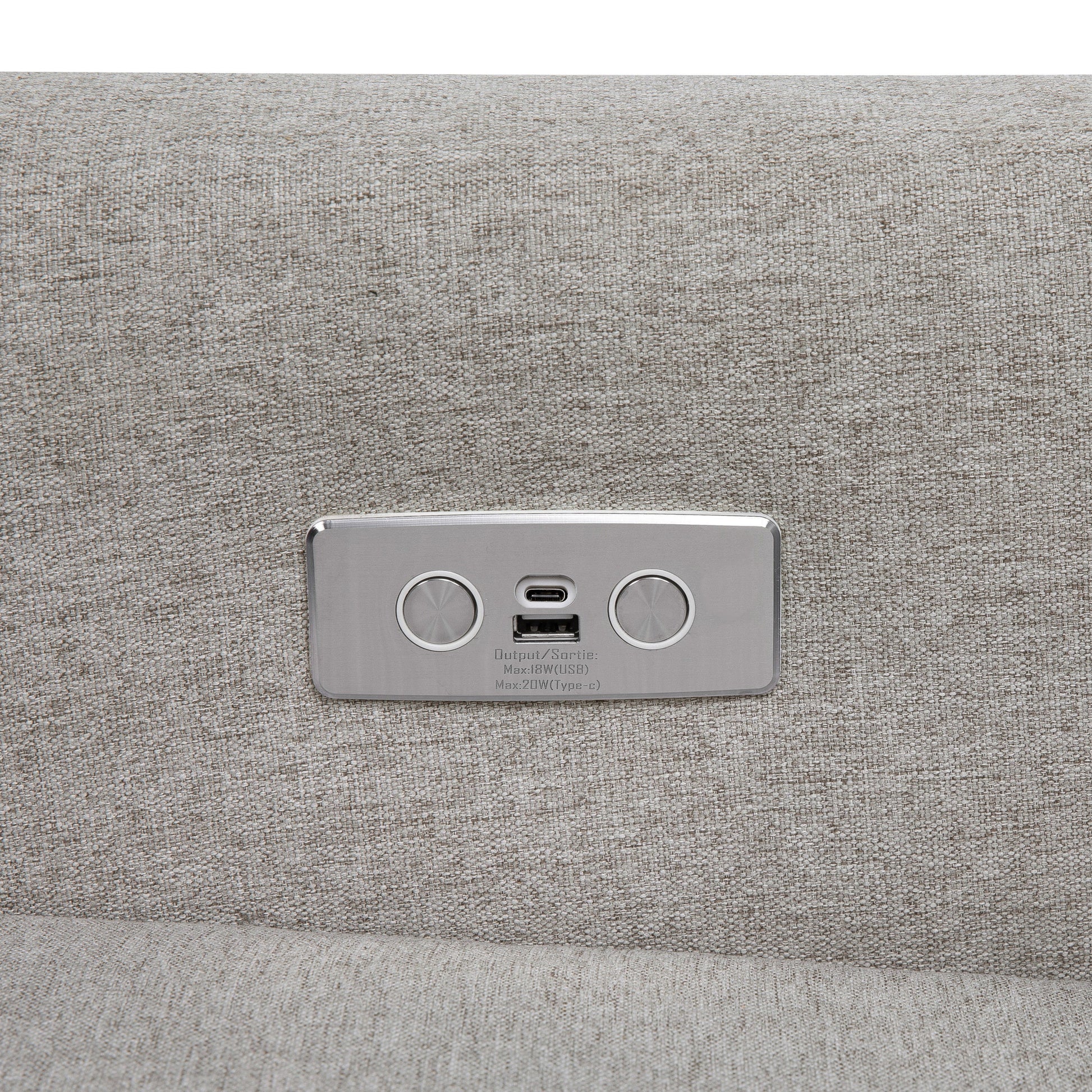 M11288PGEW,Kiwi Glider Recliner w/ Electronic Control and USB in Performance Grey Eco-Weave