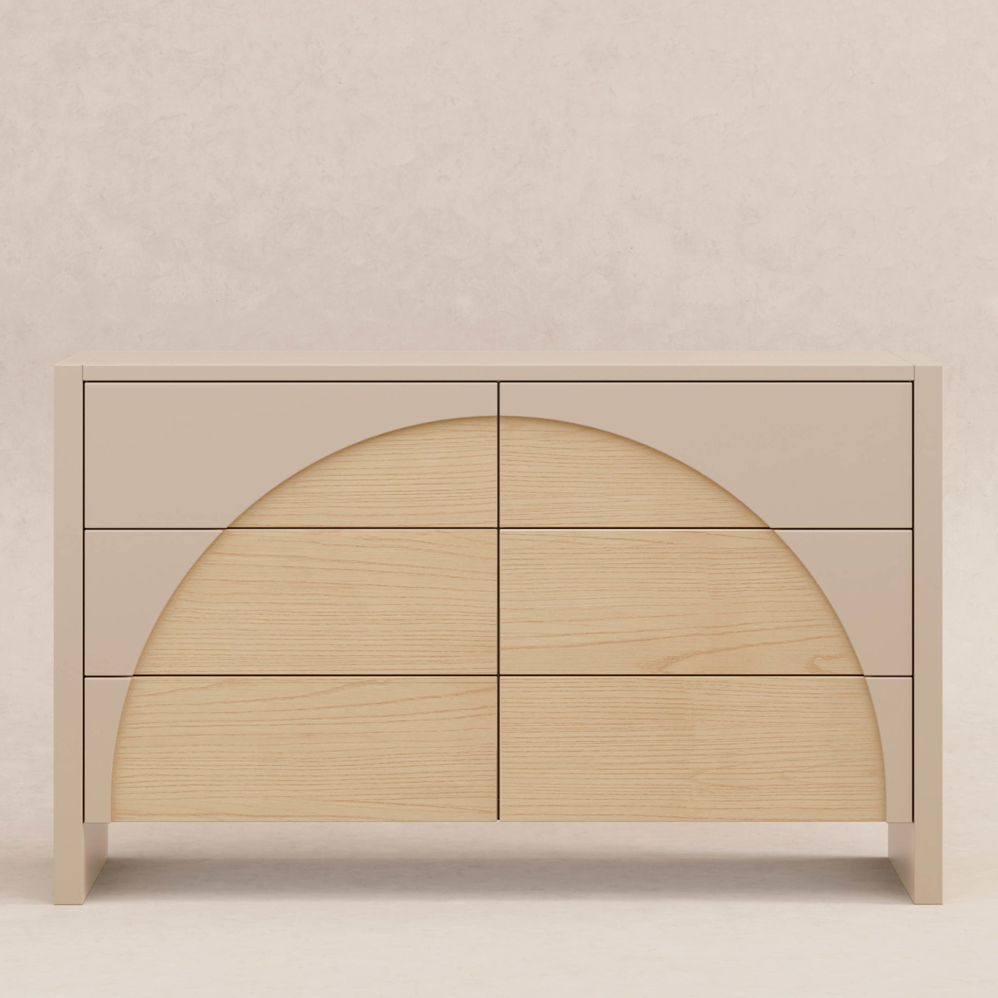 M30216TPESH,Moab 6-Drawer Assembled Dresser in Taupe/Ash