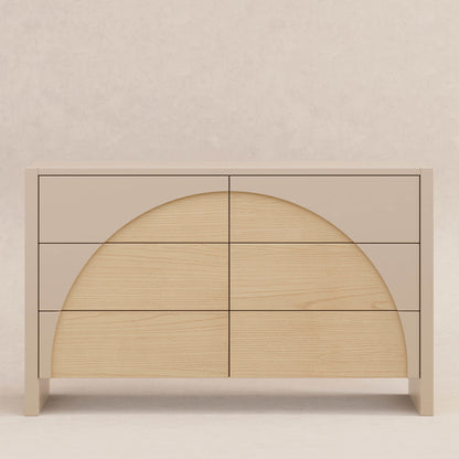 M30216TPESH,Moab 6-Drawer Assembled Dresser in Taupe/Ash