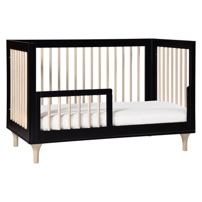 M9001BNX,Lolly 3-in-1 Convertible Crib w/Toddler Bed Conversion in Black/WashedNatural
