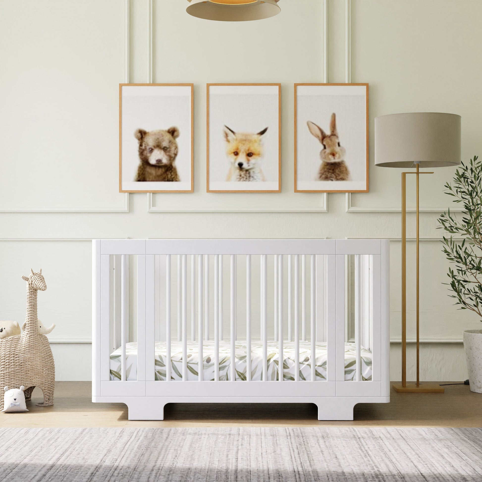 M23401W,Yuzu 8-in-1 Convertible Crib w/All-Stages Conversion Kits in White