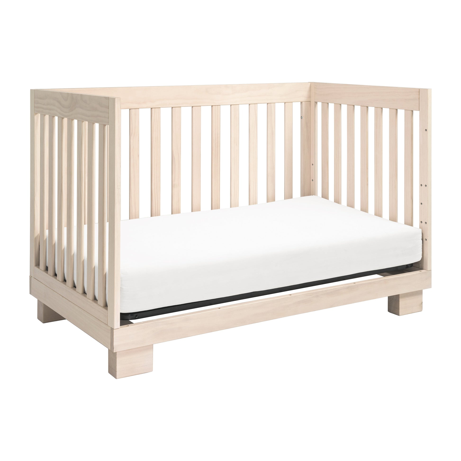 M6701NX,Modo 3-in-1 Convertible Crib w/Toddler Bed Conversion Kit in Washed Natural