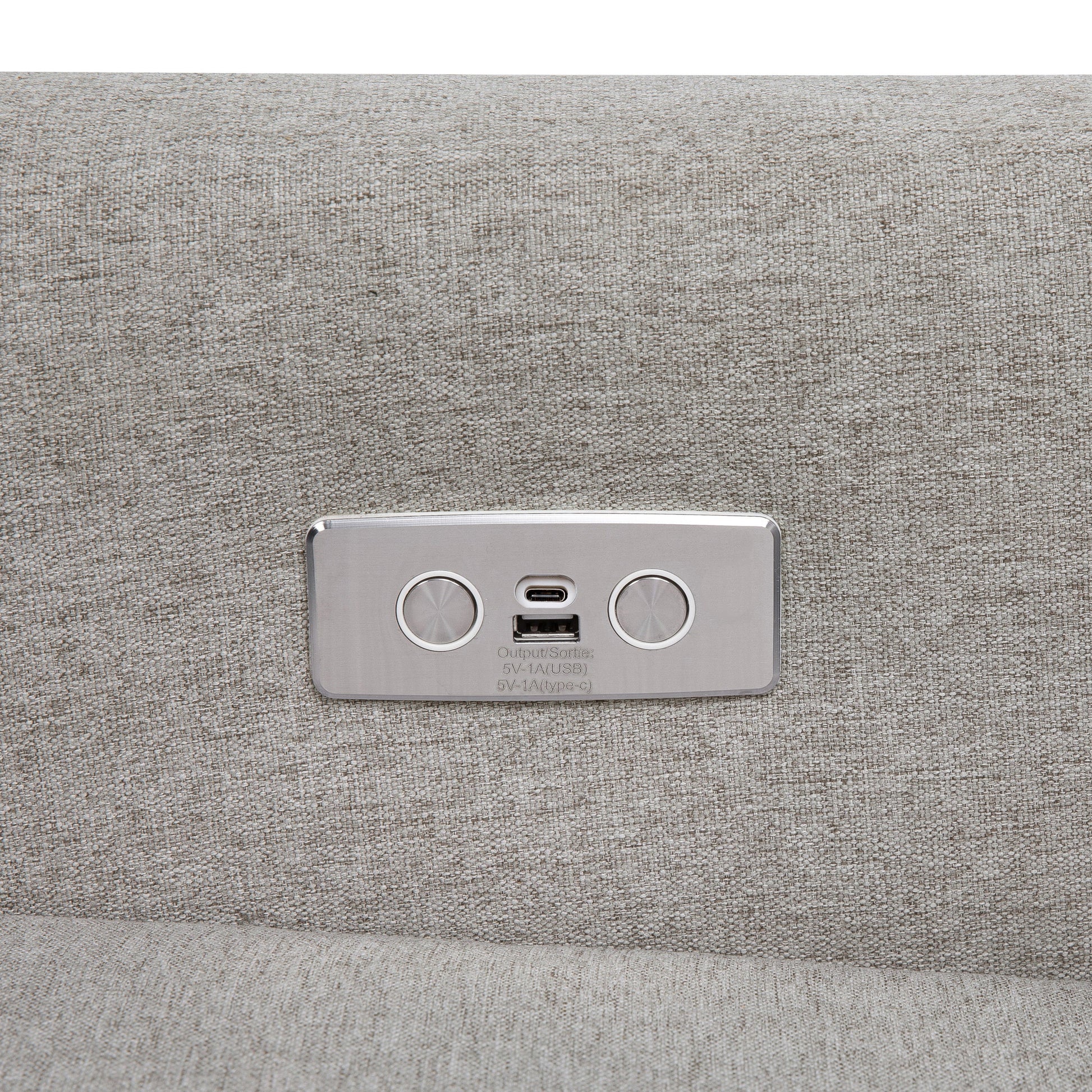 M11288PGEW,Kiwi Glider Recliner w/ Electronic Control and USB in Performance Grey Eco-Weave