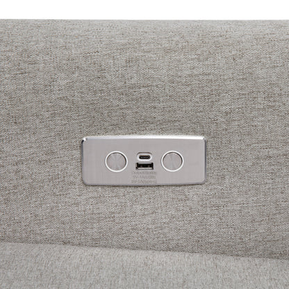 M11288PGEW,Kiwi Glider Recliner w/ Electronic Control and USB in Performance Grey Eco-Weave