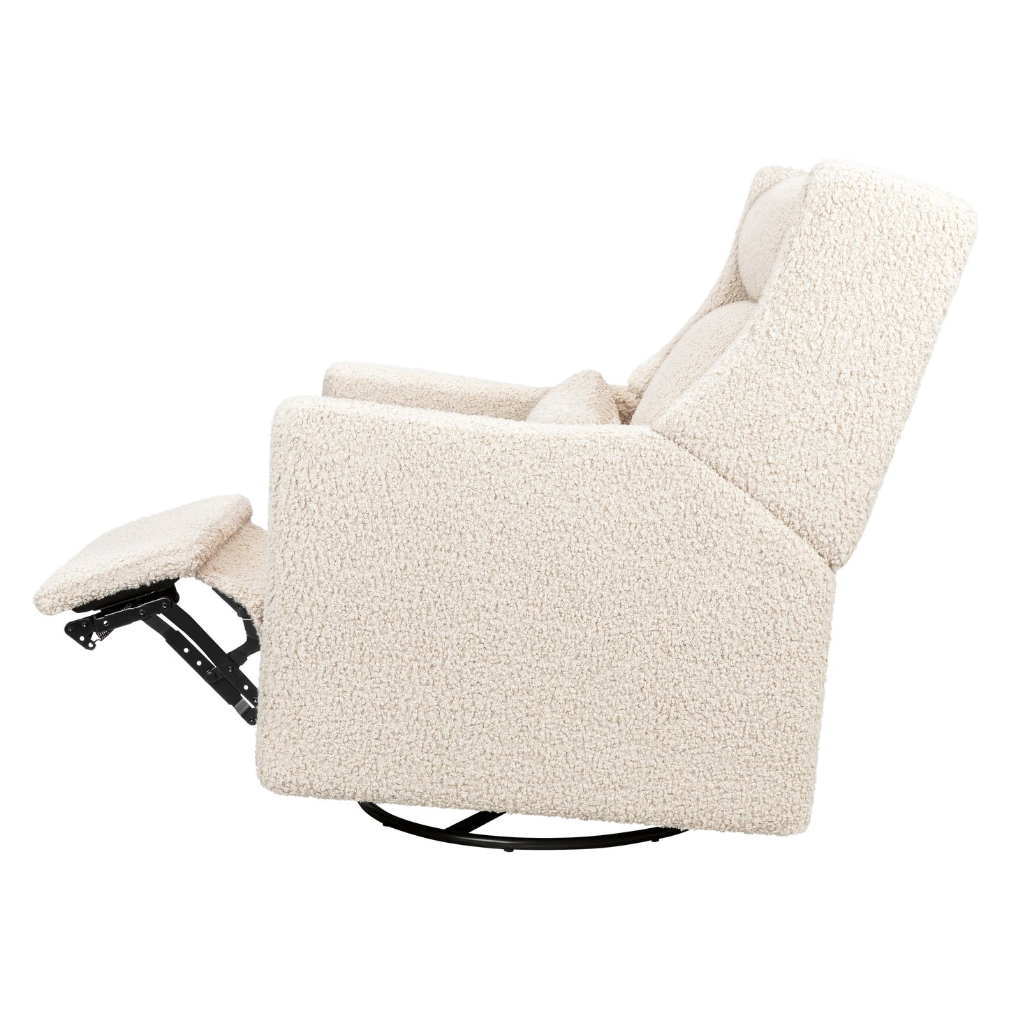 M11286AT,Kiwi Plus Power Glider Recliner w/ Power Headrest in Almond Teddy Loop