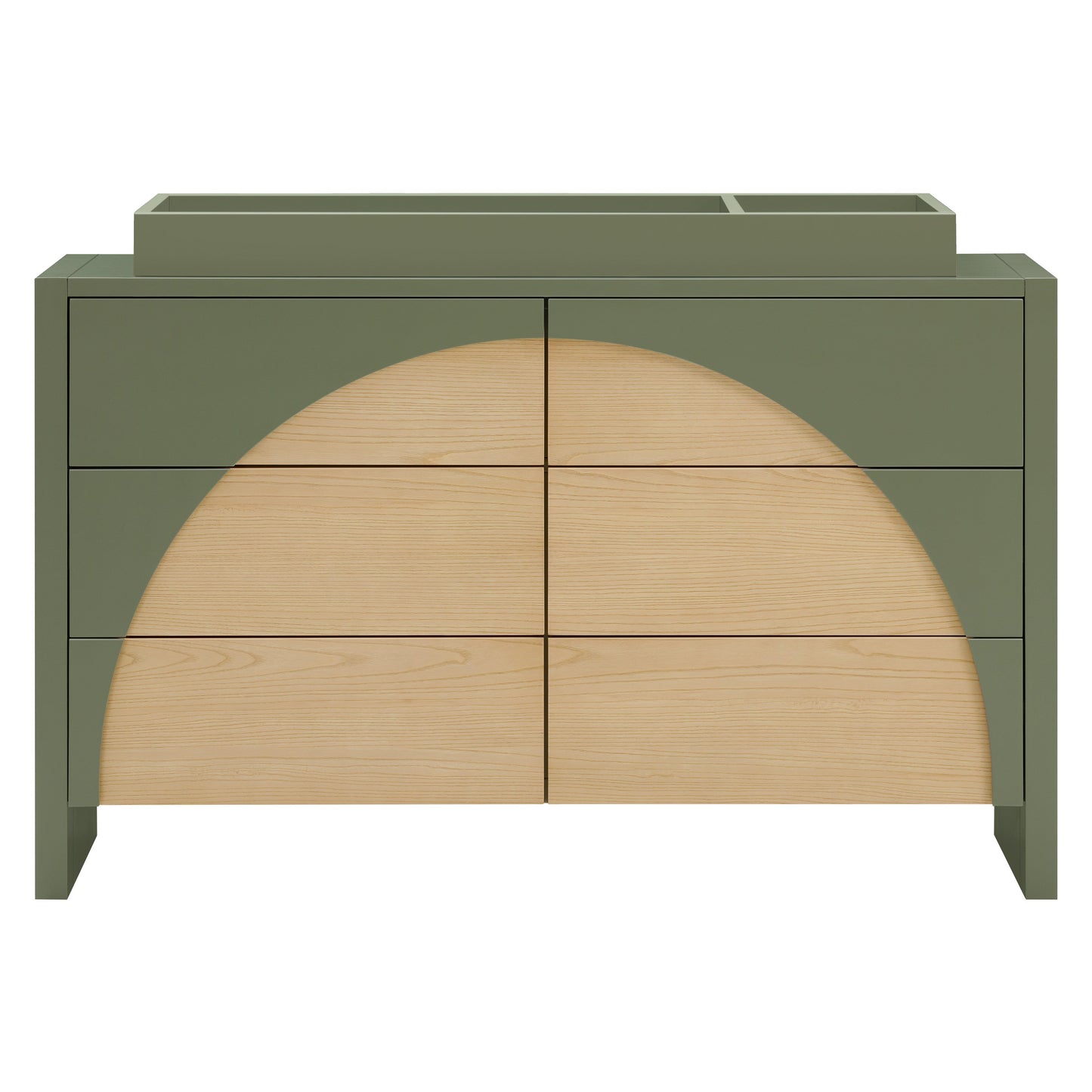 M30216OLSH,Moab 6-Drawer Assembled Dresser in Olive/Ash