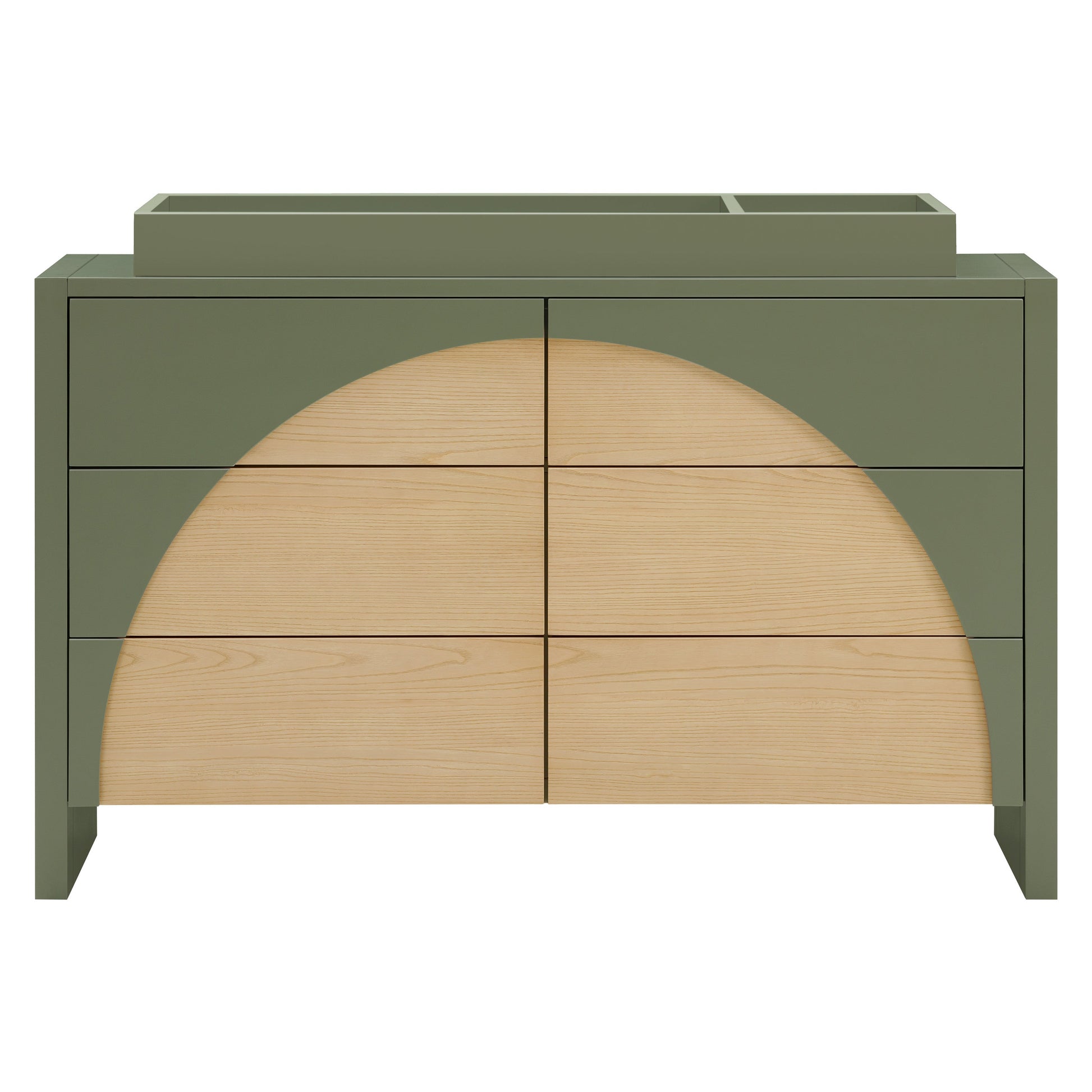 M30216OLSH,Moab 6-Drawer Assembled Dresser in Olive/Ash