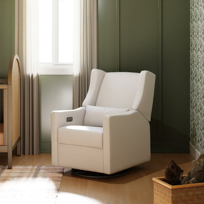 M11288PCMEW,Kiwi Glider Recliner w/ Electronic Control and USB in Performance Cream Eco-Weave