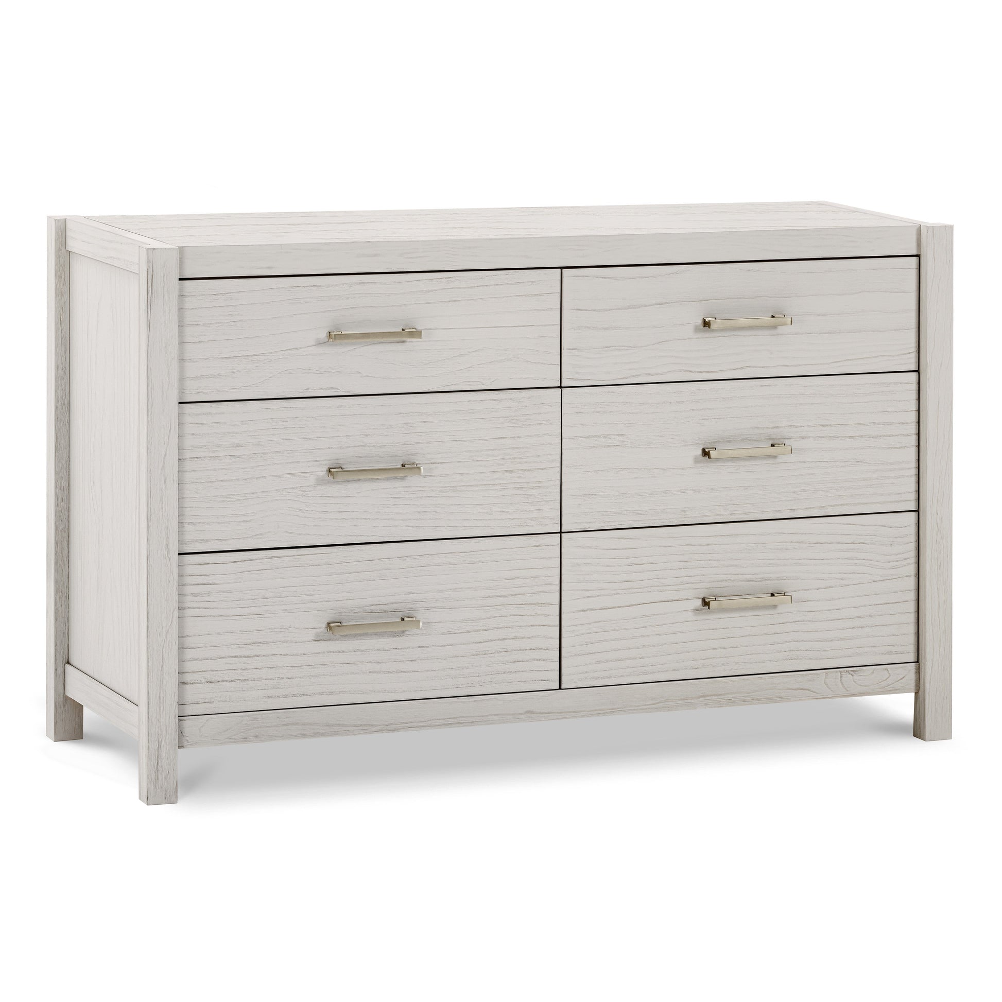 B26416WDF,Hemsted 6-Drawer Assembled Dresser in White Driftwood