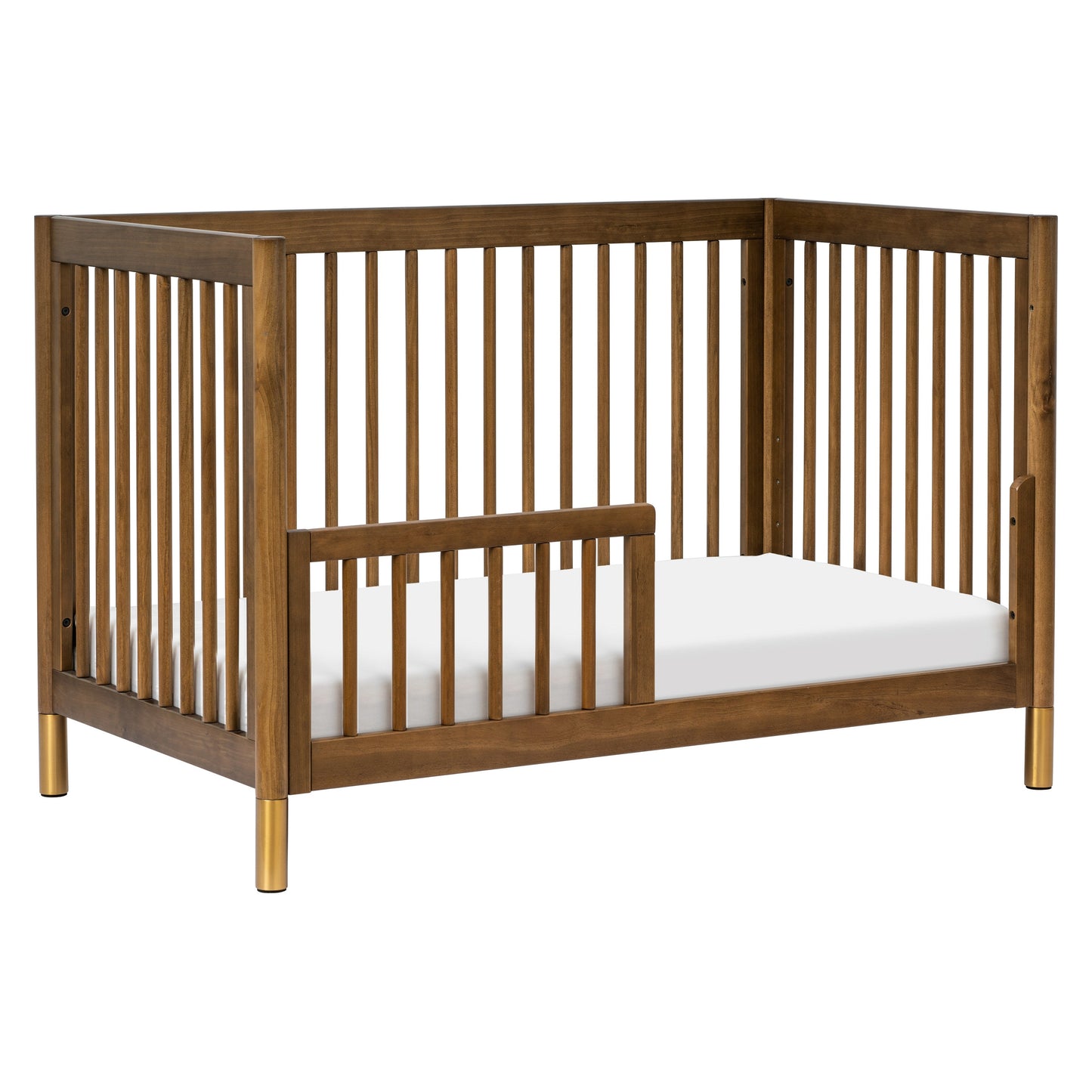 M12901NLGLD,Gelato 4-in-1 Convertible Crib w/Toddler Conversion Kit in Natural Walnut Gold Ft