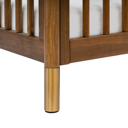 M12901NLGLD,Gelato 4-in-1 Convertible Crib w/Toddler Conversion Kit in Natural Walnut Gold Ft