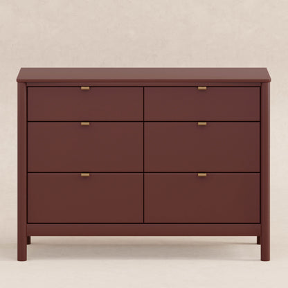 M25616CR,Bondi 6-Drawer Assembled Dresser in Crimson