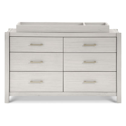 B26416WDF,Hemsted 6-Drawer Assembled Dresser in White Driftwood