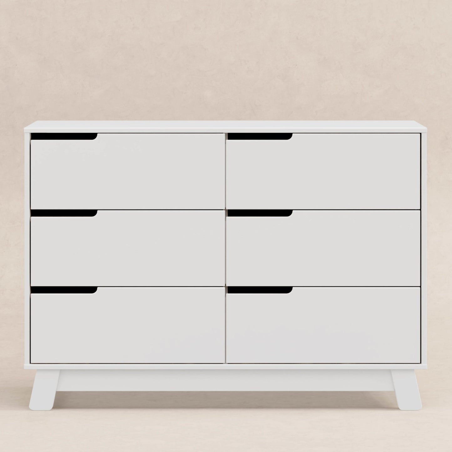M4216W,Hudson 6-Drawer Double Dresser  Assembled in White Finish