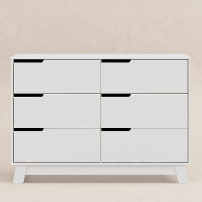 M4216W,Hudson 6-Drawer Double Dresser  Assembled in White Finish