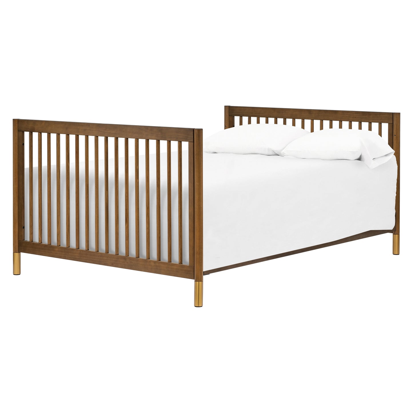 M12901NLGLD,Gelato 4-in-1 Convertible Crib w/Toddler Conversion Kit in Natural Walnut Gold Ft