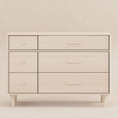 M9016NX,Lolly 6-Drawer Double Dresser  Assembled in Washed Natural