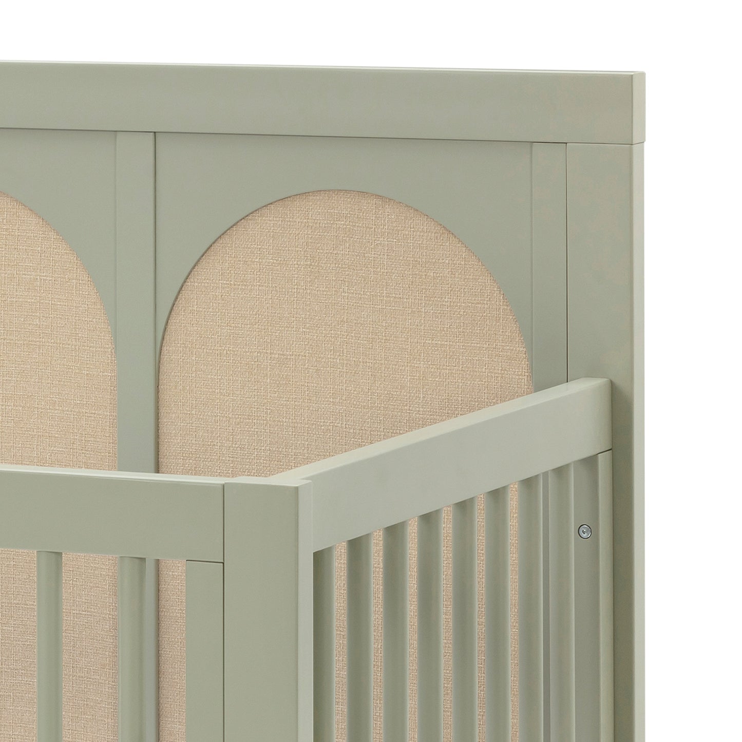 M24801FSPSEW,Eloise 4-in-1 Convertible Crib in French Sage and Performance Sand Eco-Weave