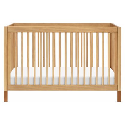 M12901HYVTL,Gelato 4-in-1 Convertible Crib w/Toddler Bed Kit in Honey/Vegan Tan Leather Feet
