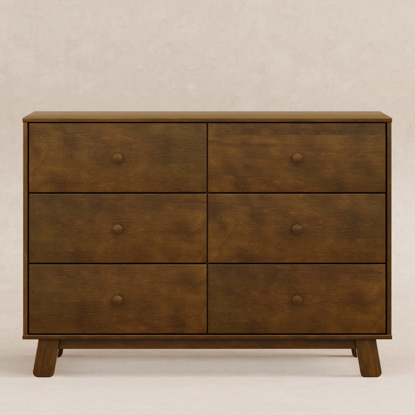 M32526NL,Hudson Modern 6-Drawer Assembled Double Dresser in Natural Walnut