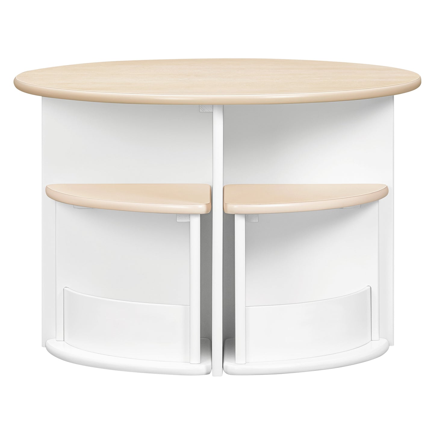 M31720WNX,Nessa Nesting Play Table in White and Washed Natural
