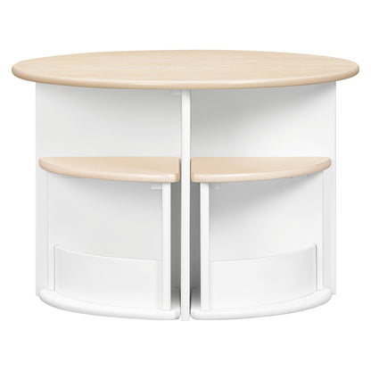 M31720WNX,Nessa Nesting Play Table in White and Washed Natural
