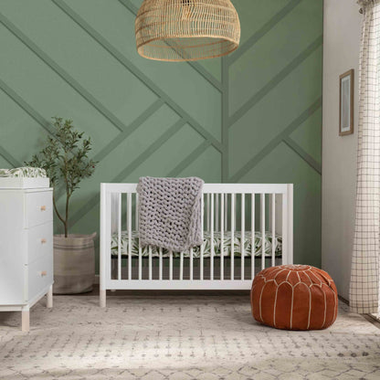M12901WNX,Gelato 4-in-1 Convertible Crib w/Toddler Conversion Kit in White  NX Feet
